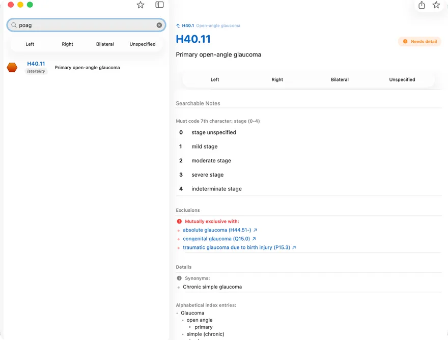 ICD10 Consult Pro running natively on macOS