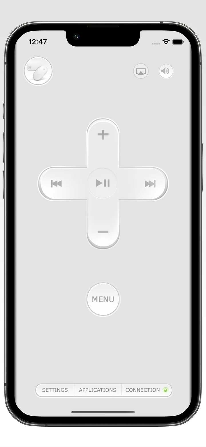Rowmote remote control screen